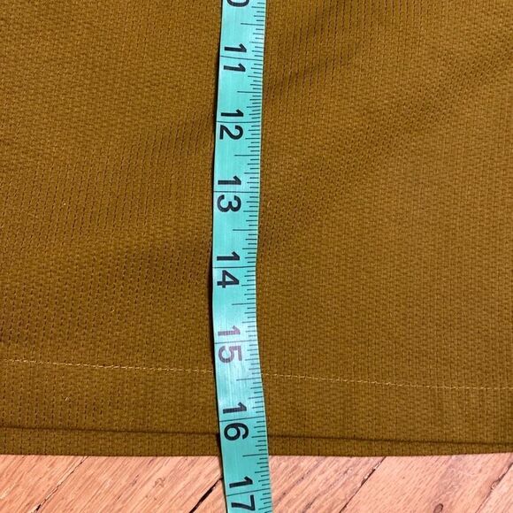 Vanessa Virginia Anthropologie Skirt Womens Size 6 Olive Green Mini Cotton - Picture 7 of 8